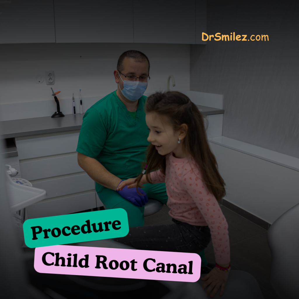 Child root canal procedure